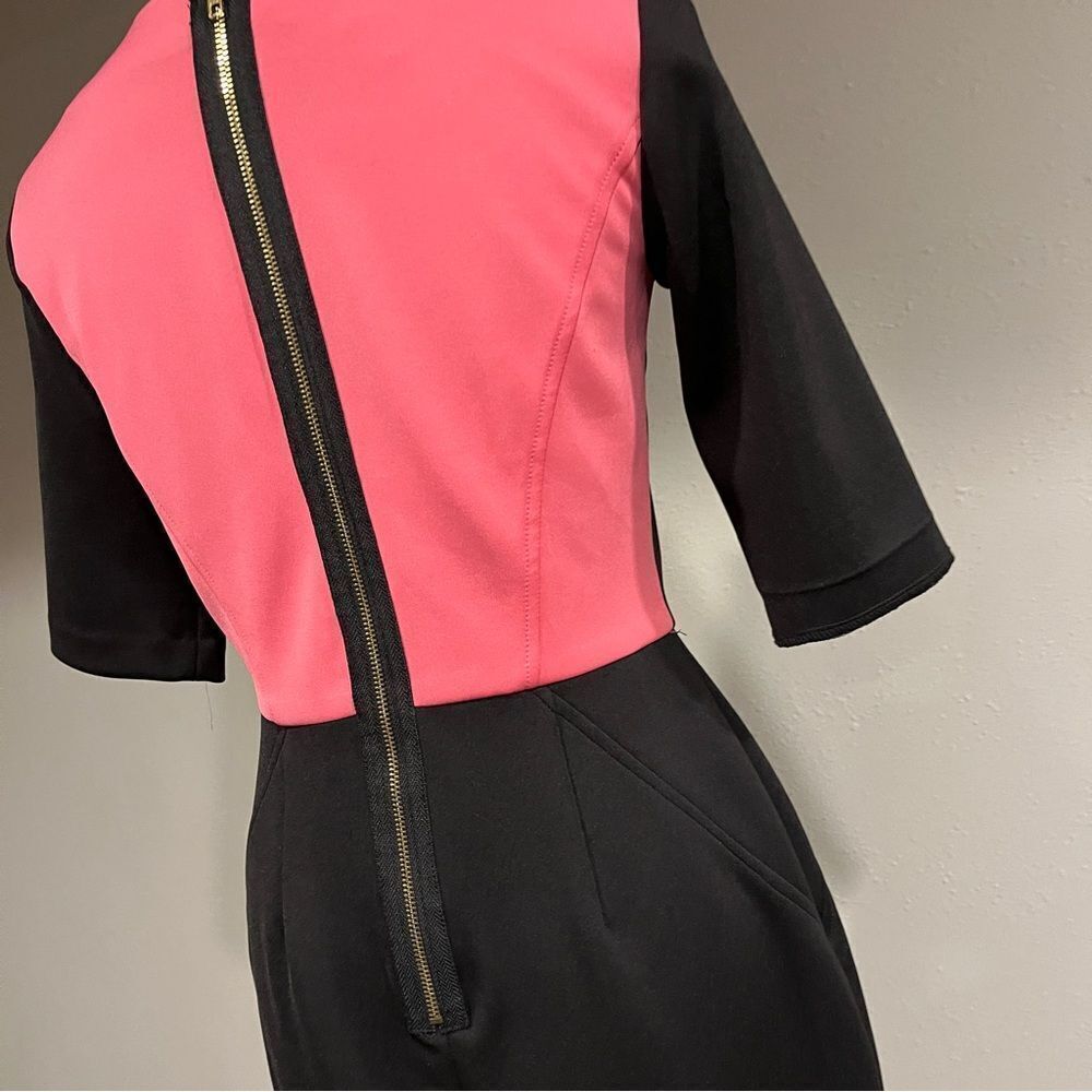 Maggy London Black and Pink Dress - Picture 7 of 14